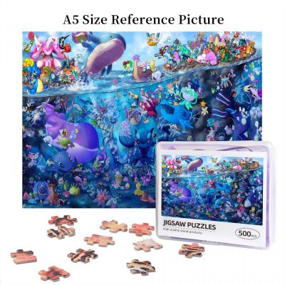 Pokemon Submarine Collection Wooden Jigsaw Puzzle 500 Pieces Educational Toy Painting Art Decor Decompression toys 500pcs