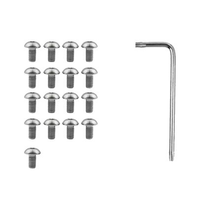 17PCS Bottom Battery Cover Screws Stainless Steel Metal Screws for Xiaomi Mijia M365 Electric Scooter Repaired Parts