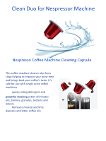 CLEAN DUO NESPRESSO DESCALING COFFEE MACHINE CLEANING 4 pack