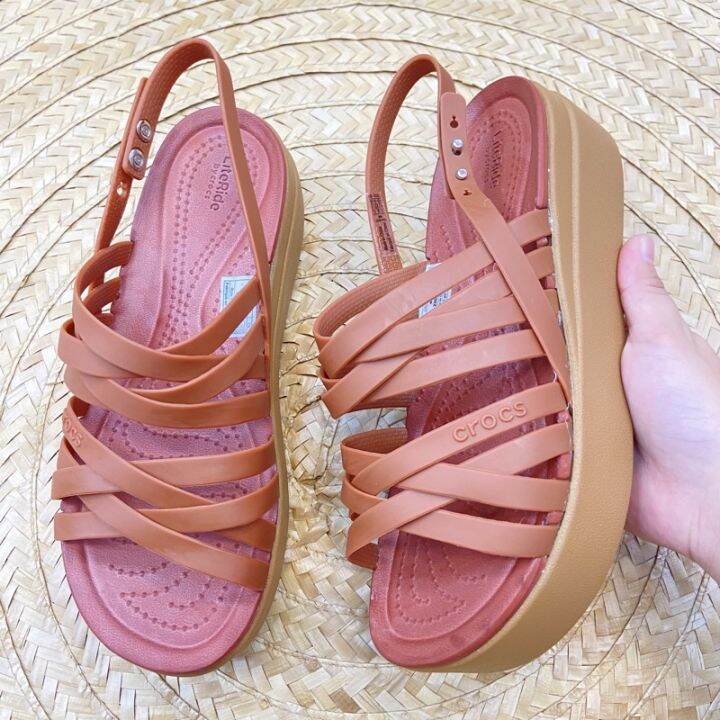 CROCS BROOKLYN STRAPPY LOW WEDGE HIGH QUALITY | Lazada PH