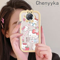 เคส Chenyyka สำหรับ Xiaomi Poco F2 Pro Redmi K30 Pro Zoom เคสลายการ์ตูน Hello Kitty Bear สุดสร้างสรรค์สีสันน่ารักเคสซิลิโคนเลนส์กล้องถ่ายรูปแบบนิ่มลายสัตว์ประหลาดน้อยเคสใสกันกระแทกแบบใสง่าย