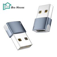 Usb 2.0ไปยัง Type-C อะแดปเตอร์ตัวเมียที่มีไฟ Led 480mbps เชื่อมต่อตัวแปลงชาร์จรับส่งข้อมูล