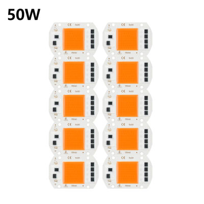 AC110V 10วัตต์20วัตต์30วัตต์50วัตต์10ชิ้นเติบโตพืชแสง LED ซังเต็มสเปกตรัมสำหรับการเจริญเติบโตของพืชโคมไฟเรือนกระจกผักเติมแสง DIY