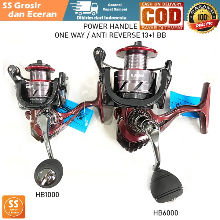REEL POWER HANDLE ONE WAY ANTI REVERSE FULL METAL 13+1 BB HB1000 HB6000