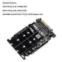 PCIE3.0 NVME NGFF to U.2 SFF8639 Riser Card M.2 NVME to U.2 Riser Card Dual Interface Expansion Card