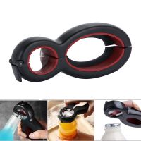 MOONBIFFY 6 In 1 Multifunction Twist Bottle Opener Number 8 All In One Jar Gripper Can Wine Beer Lid Opener Claw Kitchen Gadgets