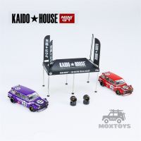 Kaido House X MINI GT 1:64 Datsun KAIDO 510 Wagon คาร์บอนไฟเบอร์ V1/V2/เต็นท์ V1รถโมเดล Diecast