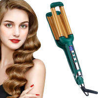 Professional Hair Curler 3 Barrels Egg Roll Bars Curling Iron Ceramic Triple Barrel with LCD Display Crimpers Waves Curler