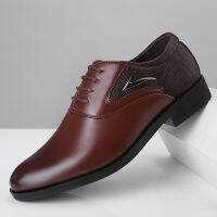 Oxford รองเท้าสำหรับชายหนังชุดธุรกิจ All-Match Casual Shock-Absorbing Wear-Resistant รองเท้า Chaussure Homme Office Mens