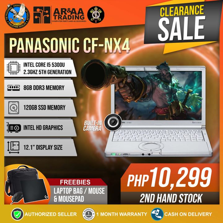 Laptop PANASONIC CF-NX4 Intel Core i5 5300U 2.3ghz 8gb 120gb SSD