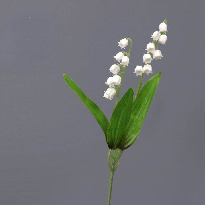 white-simulated-lily-valley-plastic-flower-single-bell-orchid-small-fresh-touch-ins-chime-flower-decorative-artificial-flower