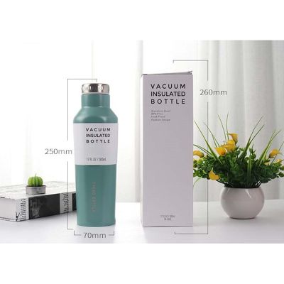 500ml Wine Bottle Style Thermos Mug Stainless Steel Thermal Flask
