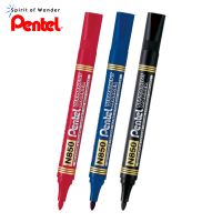 Pentel ปากกาเคมี ปากกา Permanent เพนเทล N850 - หมึกสีดำ, แดง, น้ำเงิน