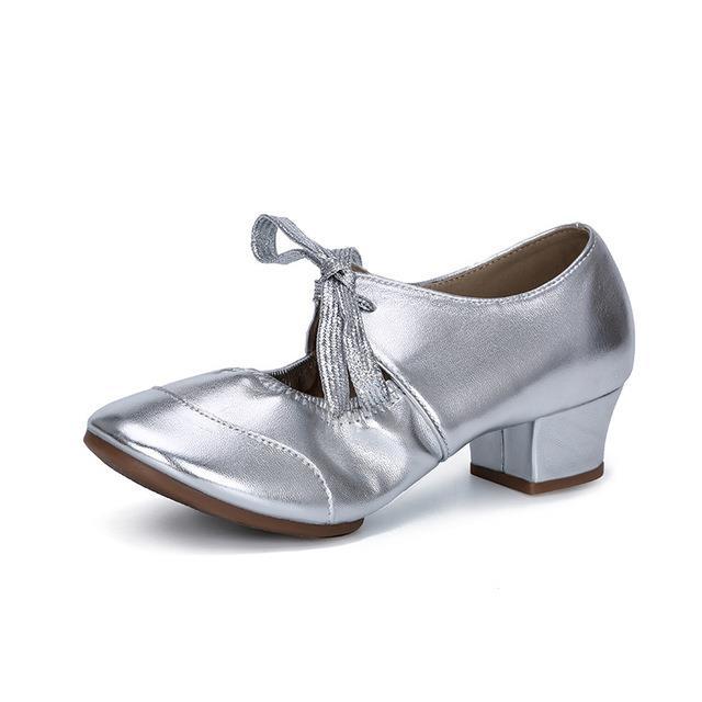 kizomba-รองเท้าเต้นแทงโก้ลาตินซัลซ่าเด็กผู้หญิง-พื้นรองเท้านุ่มห้องบอลรูมที่ทันสมัยรองเท้าผ้าใบออกฟอร์ดครู
