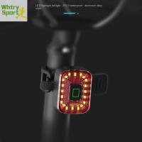 Wทดลองไฟไฟท้ายจักรยานแบบพกพา MTB อุปกรณ์ไฟท้ายจักรยาน LED อุปกรณ์หลักอานจักรยานไฟท้ายเตือนโคมไฟไฟท้ายจักรยานจักรยาน