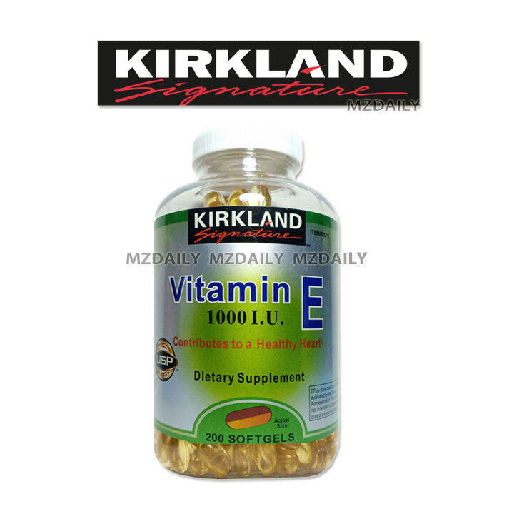 Kirkland Vitamin E 1000 I.U. 200 Softgels Lazada PH