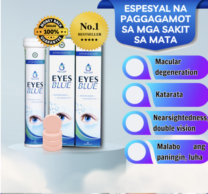 Eyes Blue Effervescent Tablet | Better Vision | Lazada PH