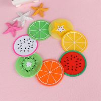 【CC】 7PCS/Set Cup Coaster Fruit Silicone Insulation Hot Drink Holder