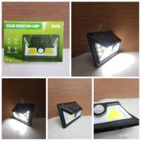 SOLAR INDUCTION LAMP 1828A  โคมไฟโซล่าเซล ตรวจจับความเคลื่อนไหว เปิด/ปิดไฟอัตโนมัติ  ชาร์จไฟด้วยพลังงานแสงอาทิตย์ ขนาด 24 LED ความสว่าง  1300 Lumens