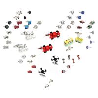 【hot】 28 Designs Automobile Men Cuff Links Shipping Car Racecar Bus Tractor Engine Gears