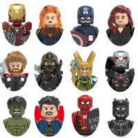 Superhero Avenger Series Building Blocks Iron Anime Man Bricks Mini Action Toy Figures Assemble Blocks Kids Child Toys Gift