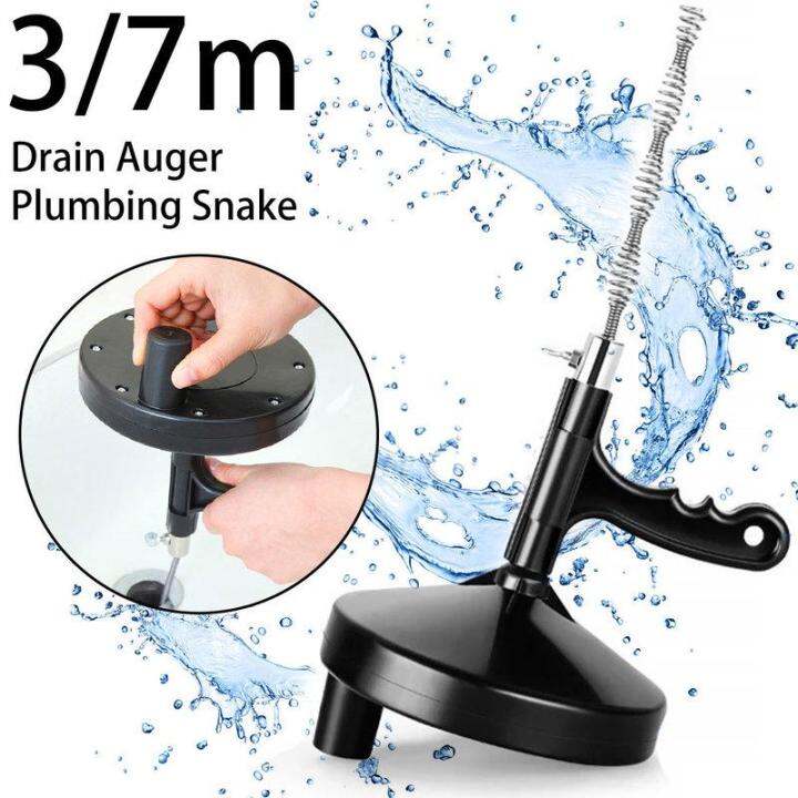 FAD Plumbing Drain Auger Manual Drain Clog Remover with 23Ft/9.8Ft
