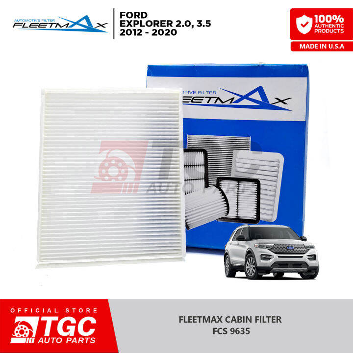 Fleetmax Cabin Filter / Aircon Filter Ford Explorer 2.0 3.5 2011 2020