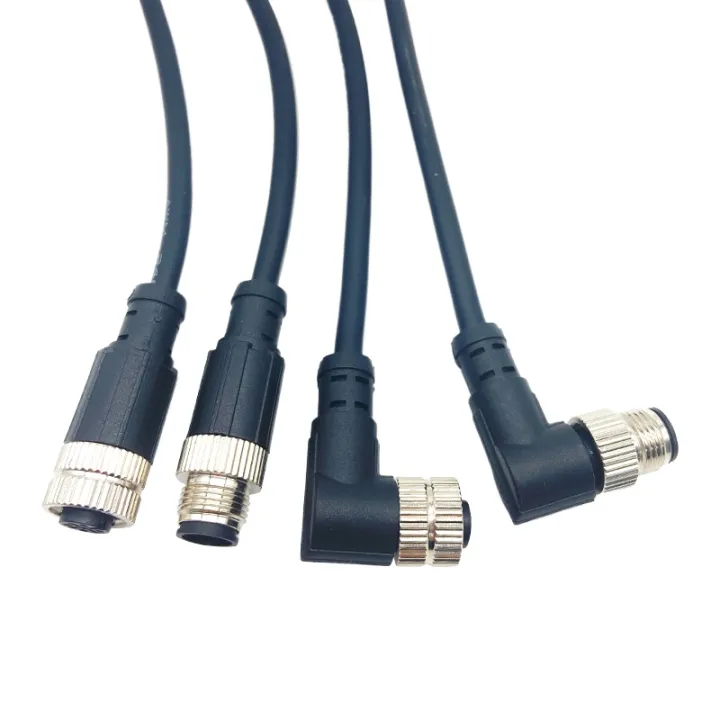 M12 coax cable connector box adapter Waterproof plugs and socket male