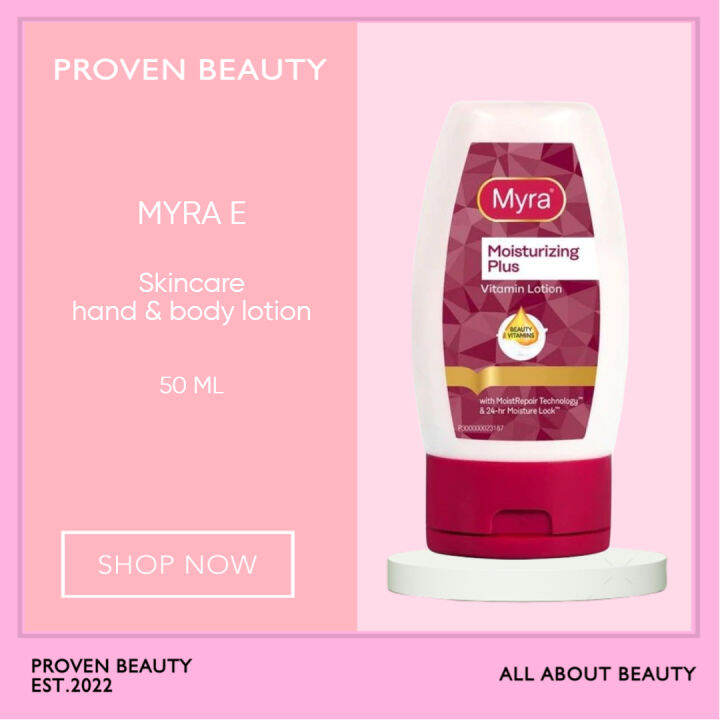 MYRA E Moisturizing Plus Vitamin Lotion 50ml Lazada PH
