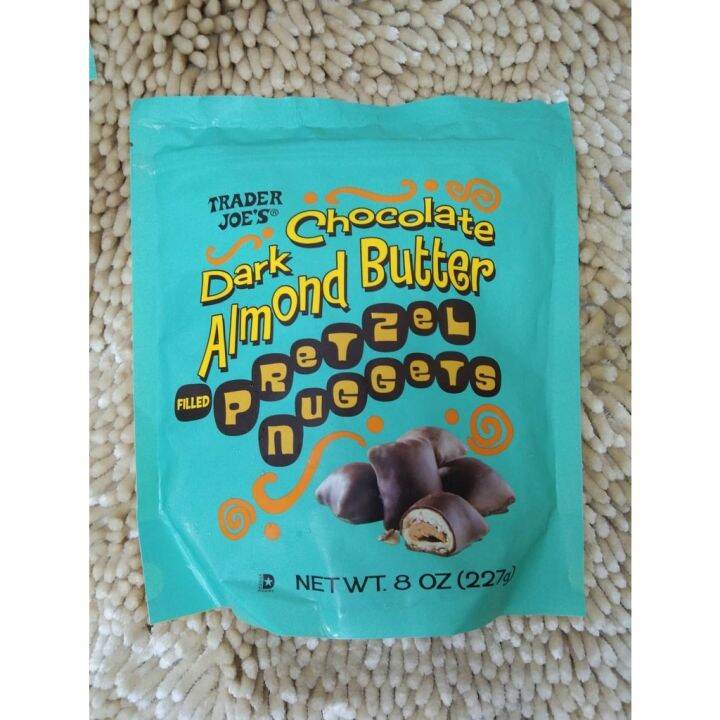Lvanka Trader Joe's Dark Chocolate Almond Butter Filled Pretzel Nuggets