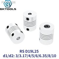 10Pcs/Lot D19L25 Aluminium CNC Motor Jaw Shaft Coupler 5mm To 8mm Flexible Coupling 19mmx25mm Dropshipping 3/4/5/6/6.35/7/8/10mm