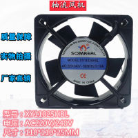 SOMREAL XY11025HSL/HBL 220V 0.10A การไหลตามแนวแกนตู้พัดลม Fanl3zm5f คอมพิวเตอร์