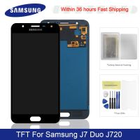 【✱2023 HOT✱】 jing0saf Tft ความสว่างปรับได้สำหรับ Samsung Galaxy J7 Duo จอแสดงผล Lcd แบบสัมผัสหน้าจอ5.5นิ้วแผงหน้าจอทัชสกรีนสำหรับหน้าจอ J720