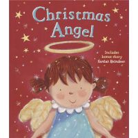 Christmas Angel &amp; Santa Christmas Angel &amp; Santa Claus reindeer story picture book English learning parent-child books Christmas theme English original childrens books