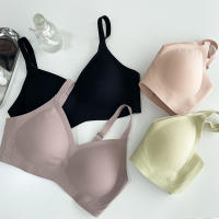 Factory Outlet Fast Shipping Latex Coat! WomenS Mulberry Silk Bras, No Trace, Gathers Sleep, A Thin Steel Ring