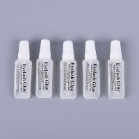 【lz】♠❃☜  5 peças de cola de pestana falsa transparente portátil mini viscose não tóxica e insípida da pálpebra cola 2ml