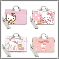 ⭐️With Shoulder Strap + Tie Strap⭐️ hellokitty Portable laptop bag waterproof and shockproof large capacity PU liner bag 13/14/15.6 inch