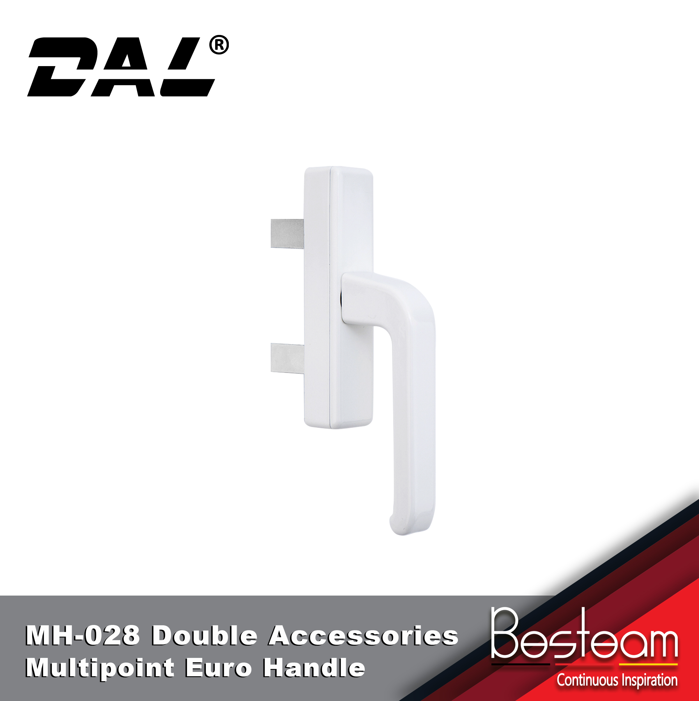 DAL ®  MH-028 Multipoint Euro Handle with Aluminum Double Accessories