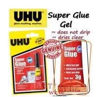 Uhu Super Glue Gel กาวเจลใส แห้งเร็ว ไม่หยด แข็งแรงมาก 〖QYUE〗