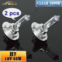 Hippcron H7 Halogen Lamp 2 PCS(1 Pair) Clear 12V 55W 3800K HeadLight Bulb Glass Car Halogen Light