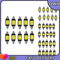 หลอดไฟ LED 10ชิ้นโคมไฟหลังคา Canbus ปลายสองด้าน1260 9W 900lm อะไหล่ไฟอ่านหนังสือภายในความสว่างสูง