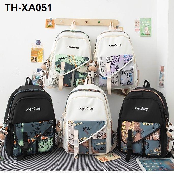 new-fashion-middle-school-student-schoolbag-bag-campus-trendy-backpack-cute-and-versatile-ins-sports-niche