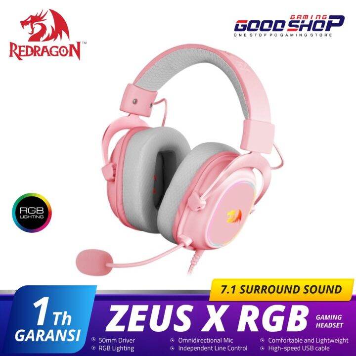 Redragon Zeus X Over-Ear USB RGB - Gaming Headset | Lazada Indonesia