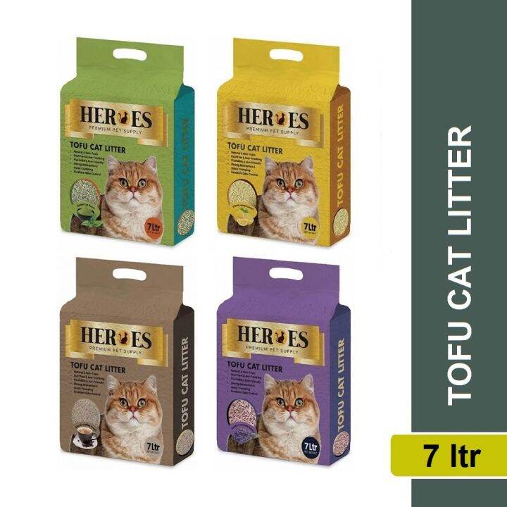 Heroes Tofu Cat Litter (Rainbow/Green Tea/Lemon/Lavender/Coffee) 7