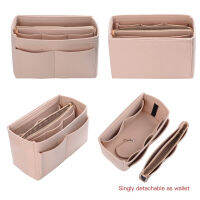 Hot ยอดนิยมผู้หญิงแต่งหน้า Organizer Felt ผ้าใส่กระเป๋า Multi-Functional Travel กระเป๋าเครื่องสำอางสาวเก็บแป้ง Liner กระเป๋า