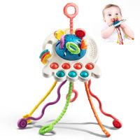 Montessori Sensory Development Baby Toys Pull String Finger Grasp Training Teething Early Learning Education Toys BPA Free 1-3Y