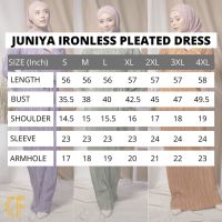 Muslimah Moden Pleated Ironless Jubah Long Dress Baju Raya CassaFashion CF