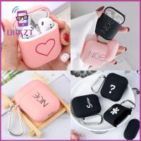 UIIKZT SHOP เคสพีซีปกแข็งหูฟังอุปกรณ์ป้องกันคู่รักสำหรับหูฟัง Airpods Apple รักหัวใจ