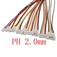 ขั้วต่อช่องเสียบซ็อกเก็ตตัวเมียตัวผู้ไมโคร JST PH 2.0มม. 10คู่2P-6Pin แจ็คปลั๊กเทอร์มินัลพร้อมสายสายอิเล็กทรอนิกส์26AWG 20ซม.