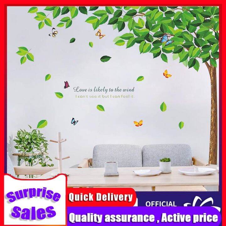 Baseboard Wall Stickers Large Size Tree Wallpapers Waterproof Self